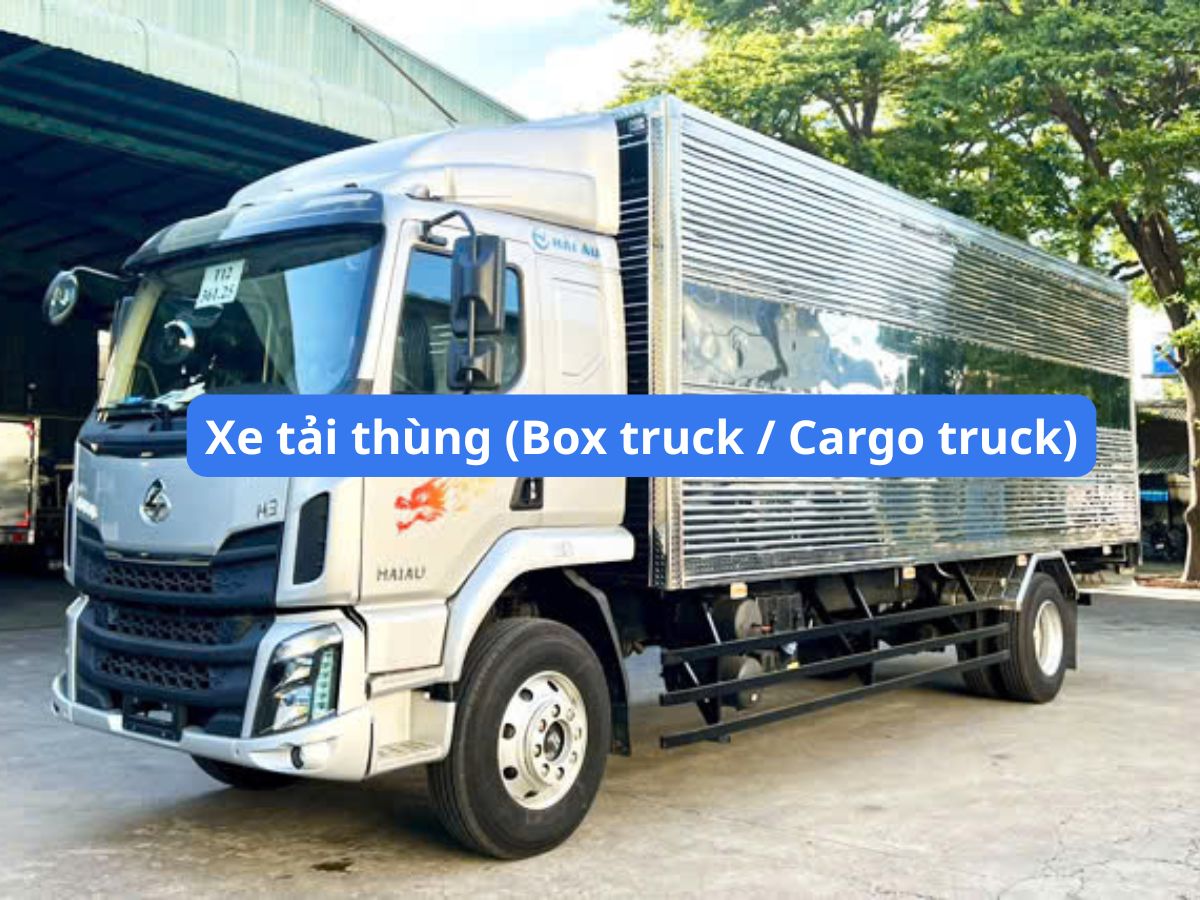 xe tải thùng tiếng anh là gì