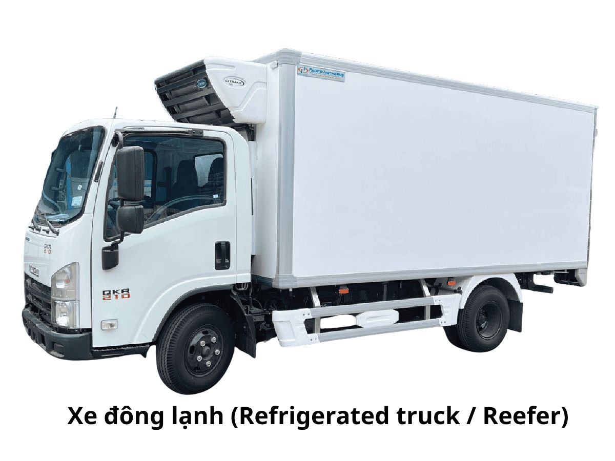 xe tải đông lạnh tiếng anh là gì